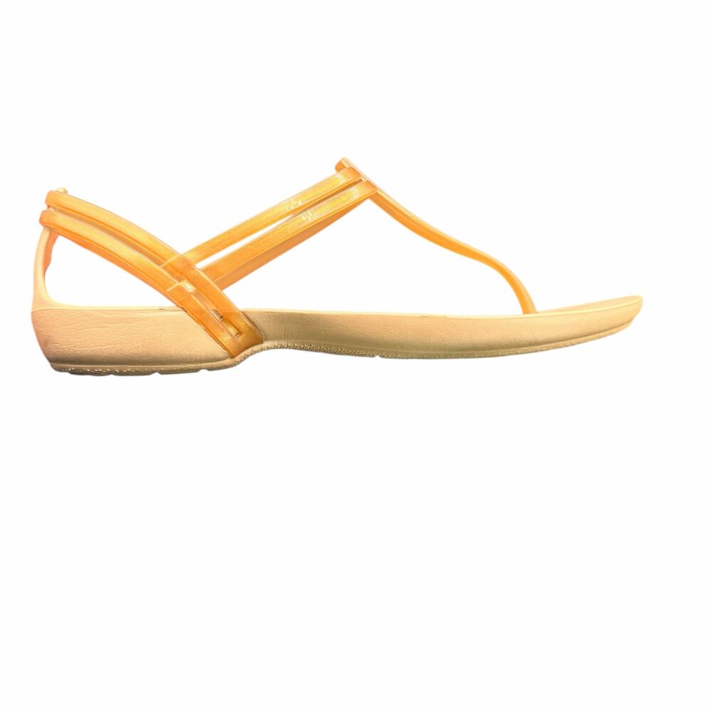 Crocs Women’s Strappy Sandals Tan Nude W 9 Comfort Summer Shoes - Picture 9 of 9